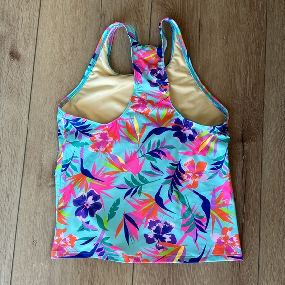 Lands end girls size 12 14 Tankini Swim Top - Picture 3 of 3